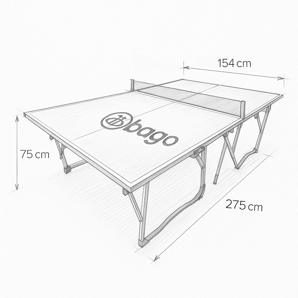 Mesa de Ping Pong Portable para Interior