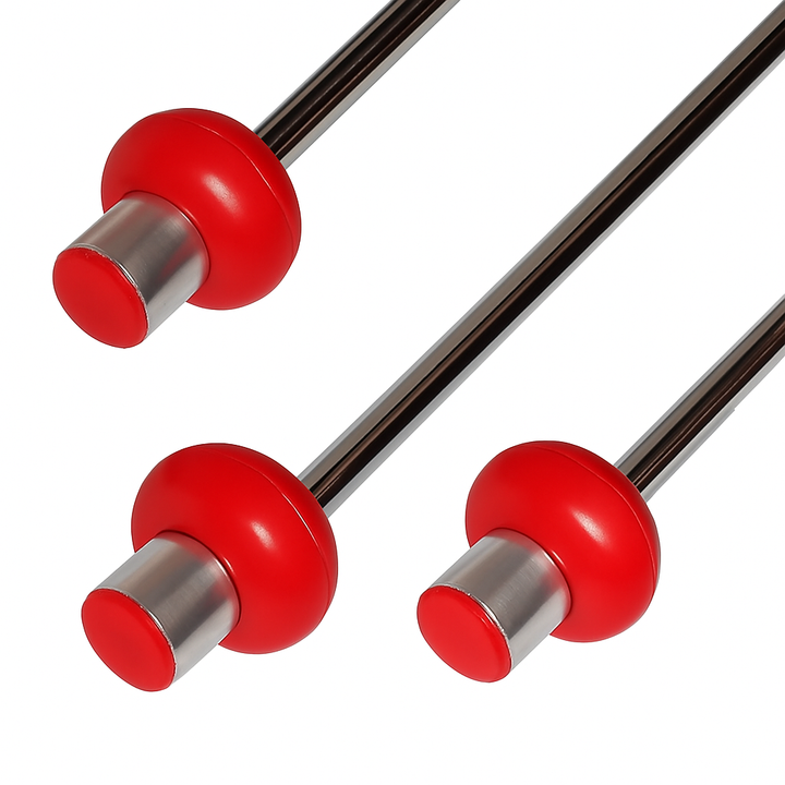 4 Varillas para Futbolito con Perilla Roja